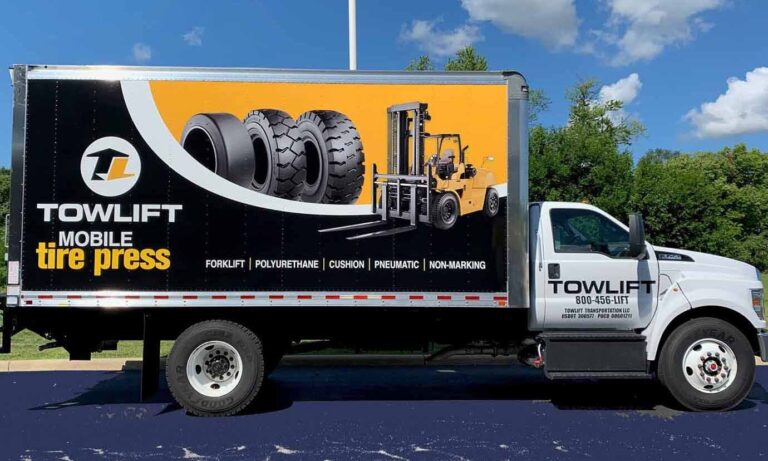 Forklift Tire Pressing Service